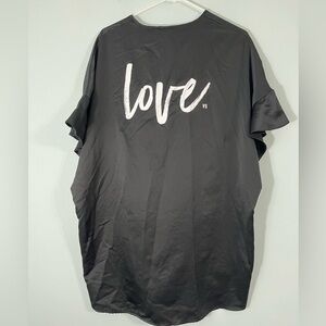 Victoria’s Secret Love VS Black Lingerie Robe. Tie Front. One Size Fits All.